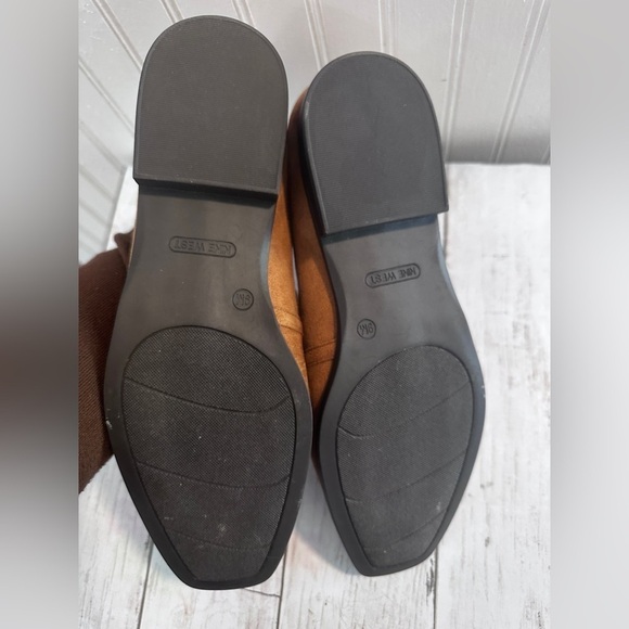 Nine West Women’s Size 9 Chain Detail Loafers in Burnt Orange Suede - Picture 4 of 10